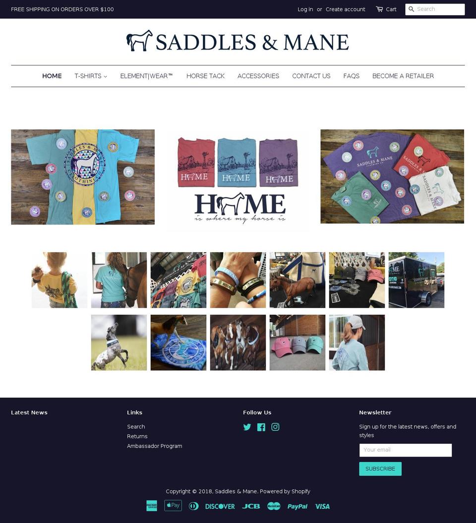 saddlesmane.com shopify website screenshot