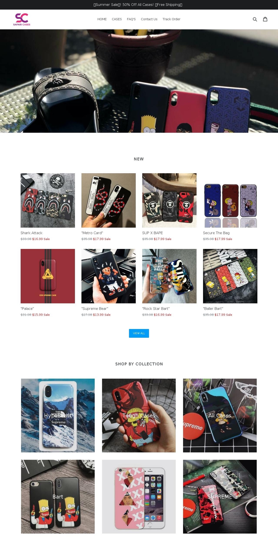 safaricases.com — Shopify storefront screenshot
