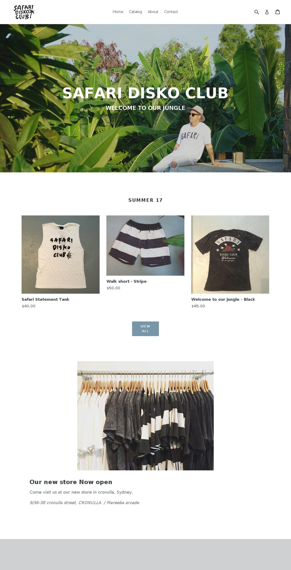 safaridiskoclub.com shopify website screenshot