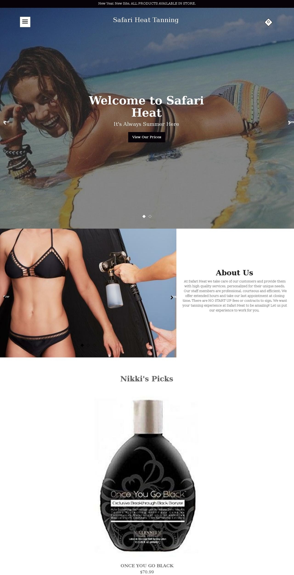 safariheat.net shopify website screenshot