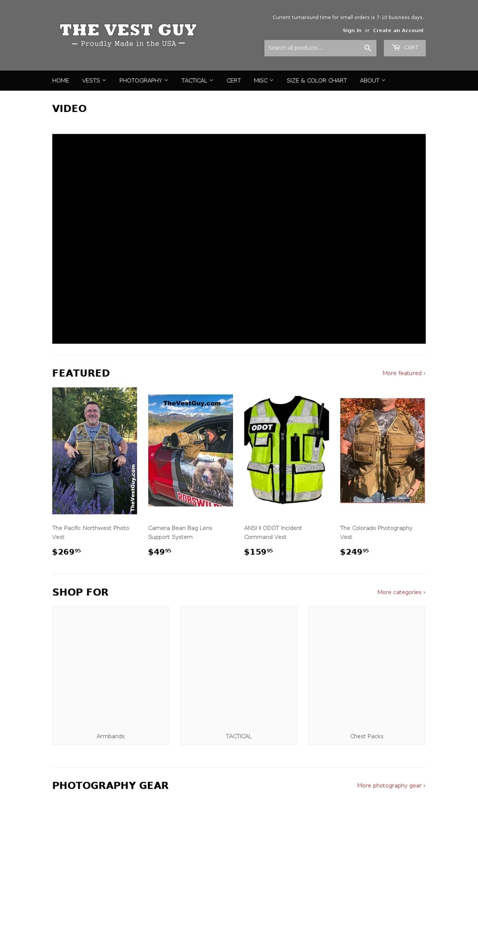safariphotovest.com — Shopify storefront screenshot