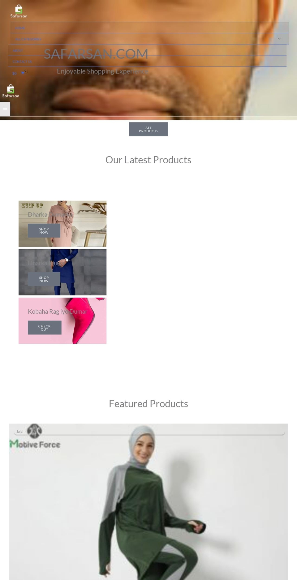 safarsan.com shopify website screenshot