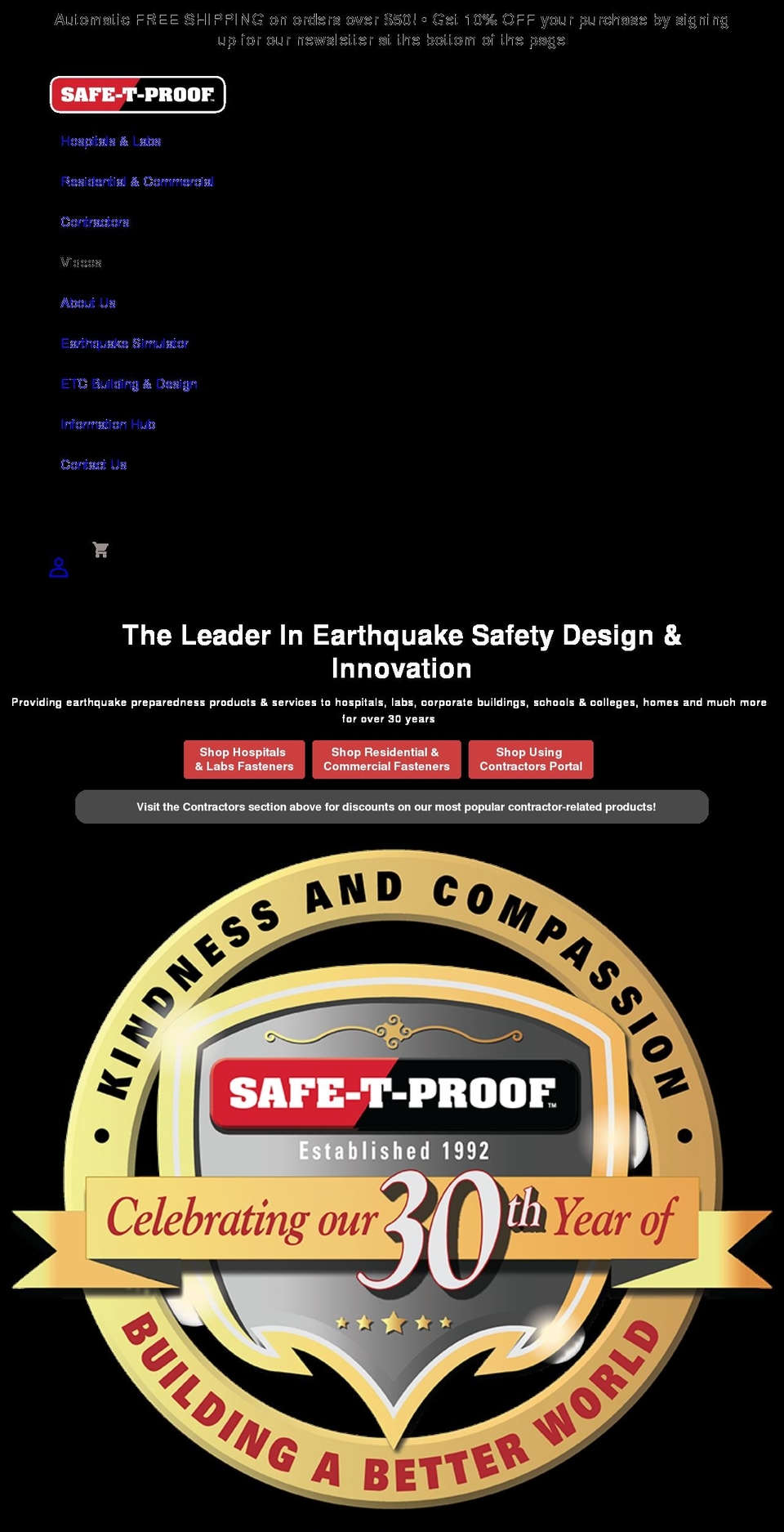 safe-t-proof.com shopify website screenshot