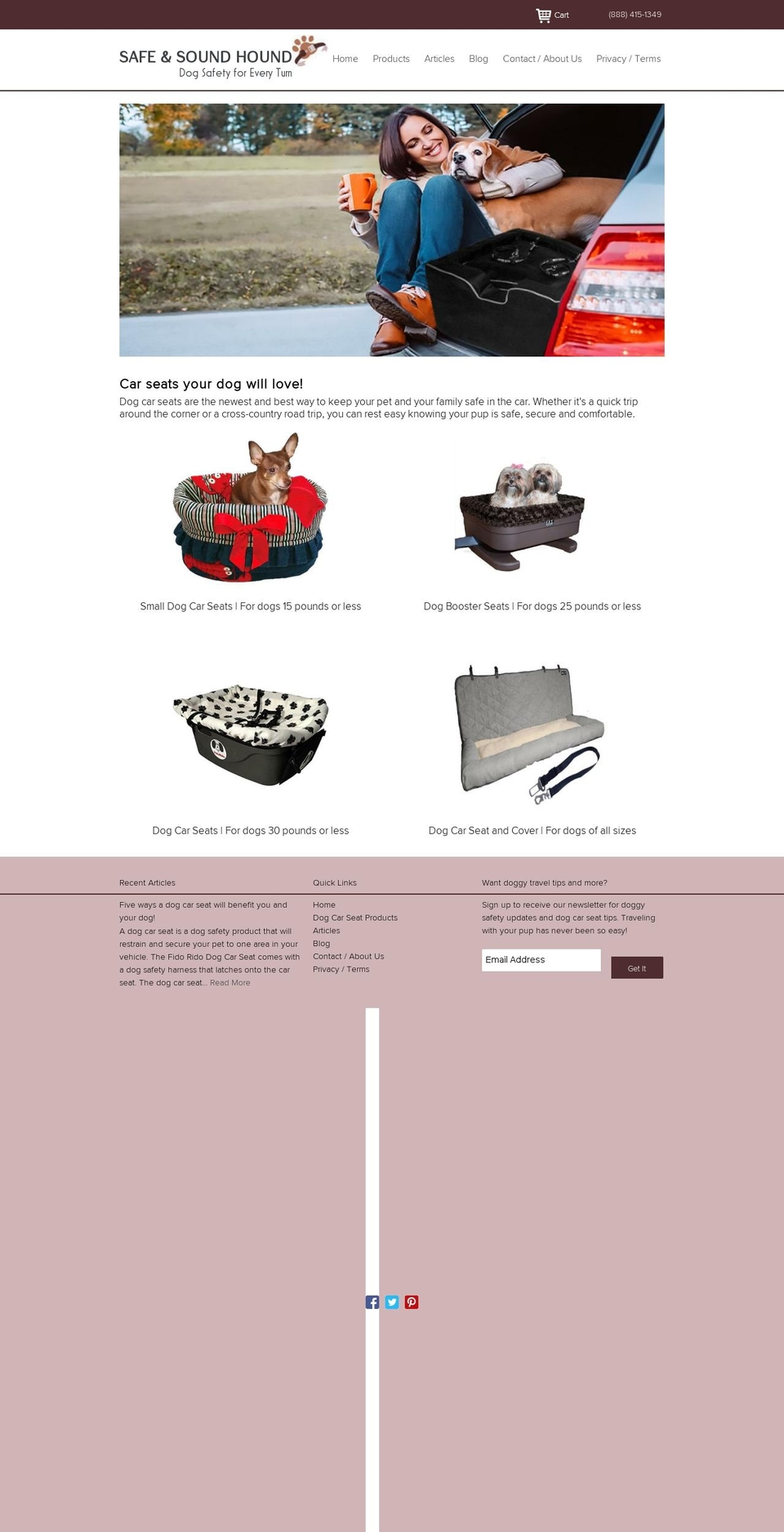 safeandsoundhound.com — Shopify storefront screenshot