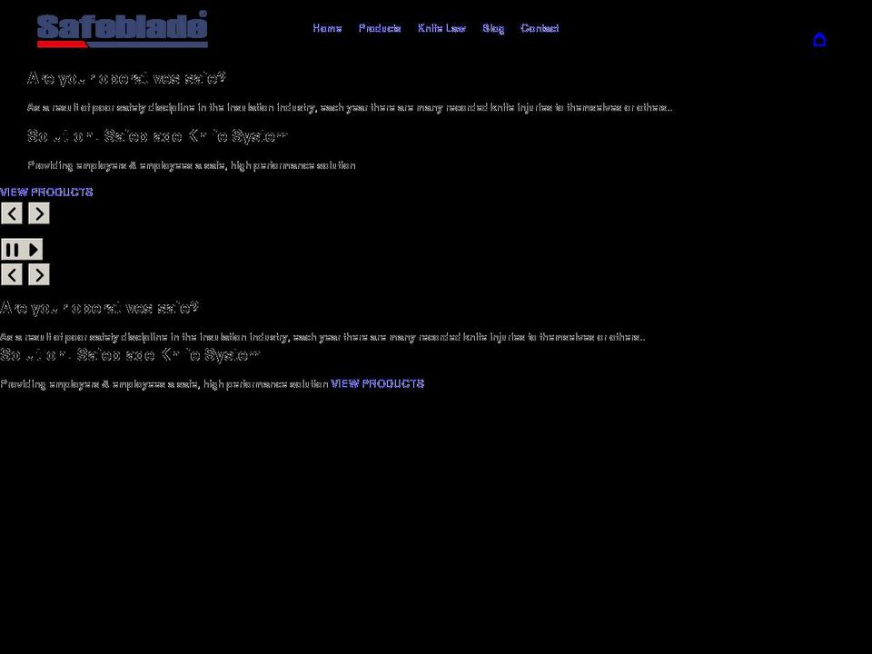 safeblade.co.uk shopify website screenshot