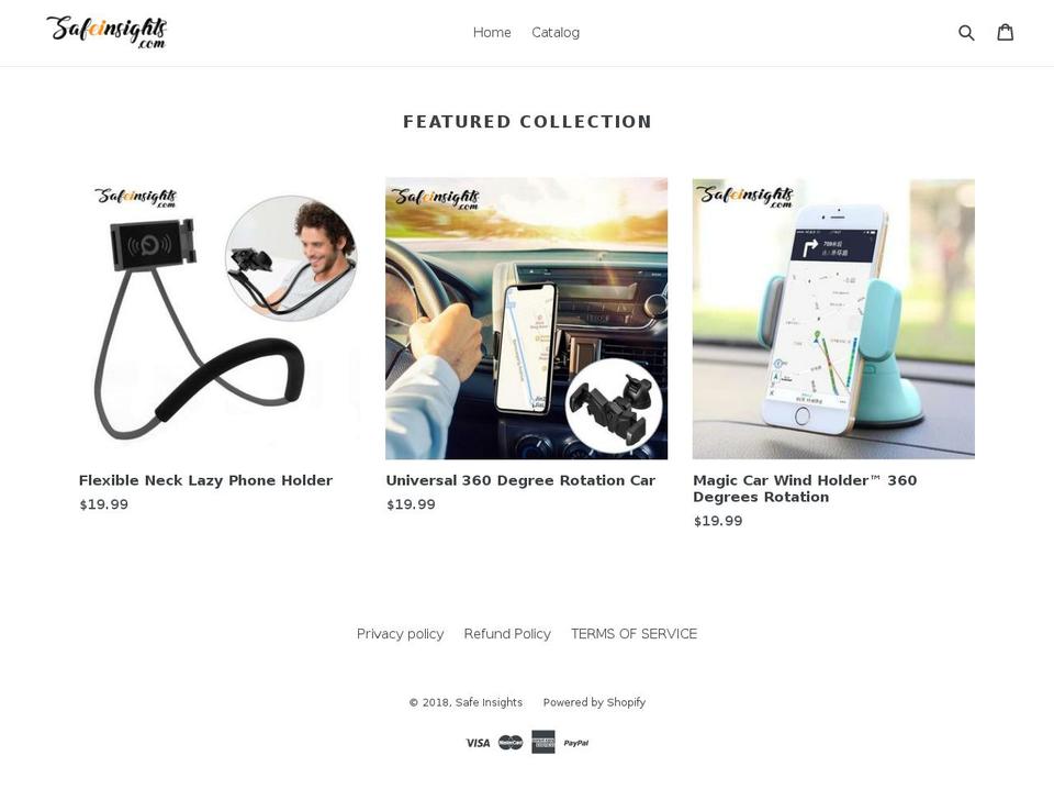 safeinsights.com — Shopify storefront screenshot