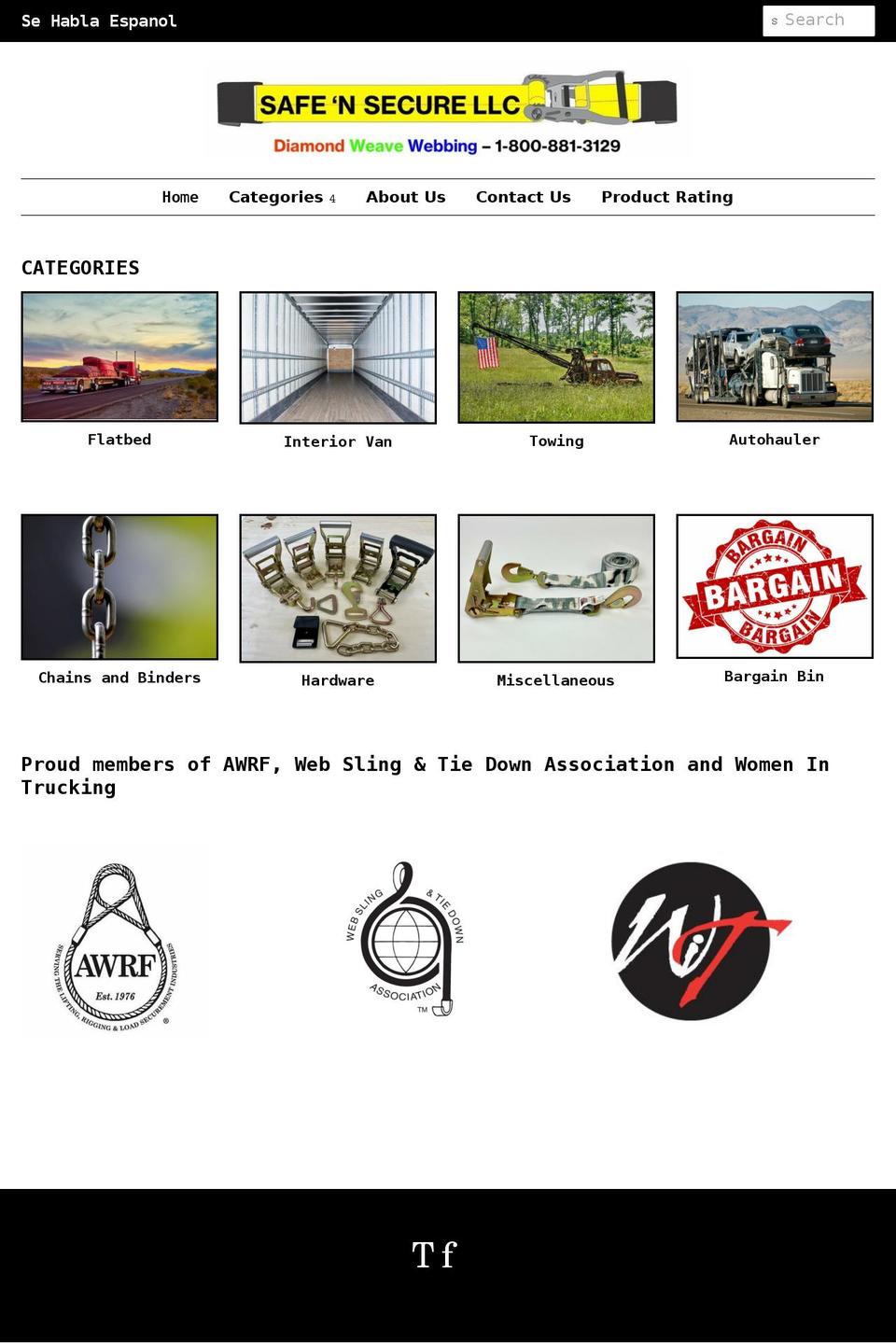 safensecurellc.com shopify website screenshot