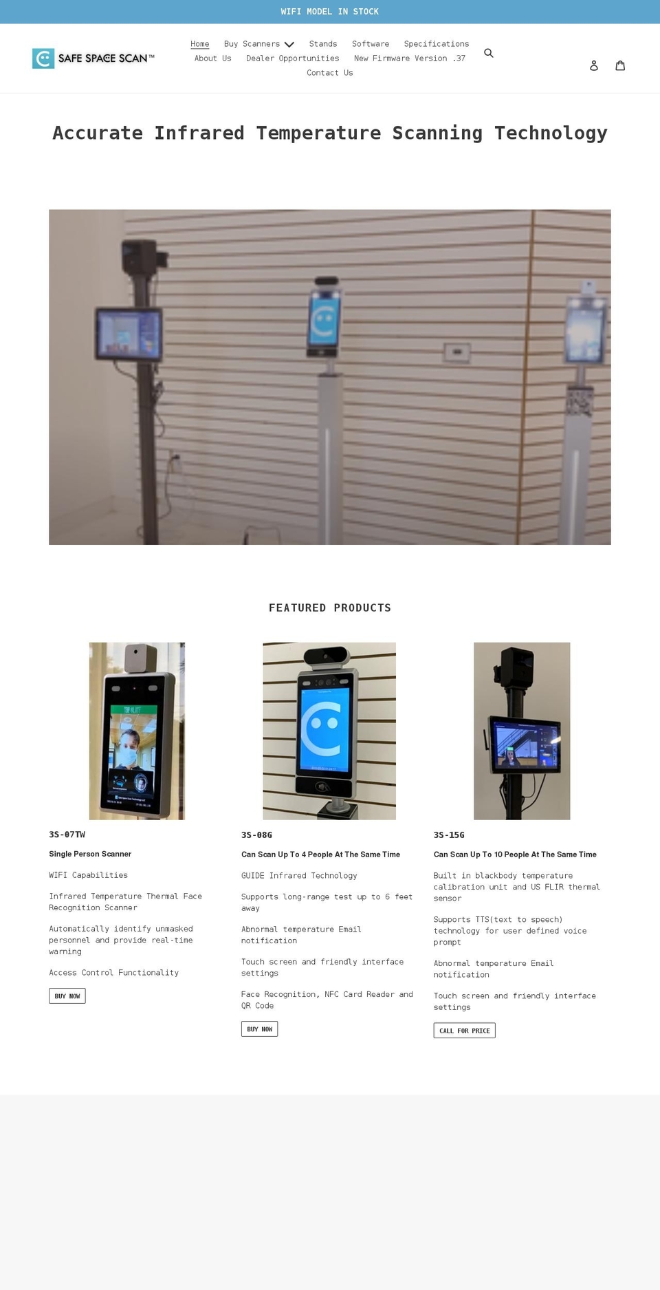 safespacescan.com shopify website screenshot