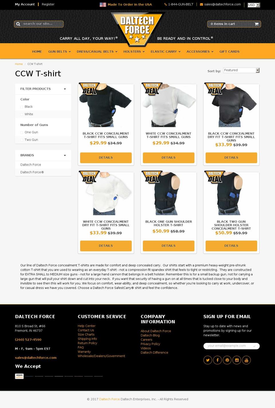safestcarry.com shopify website screenshot