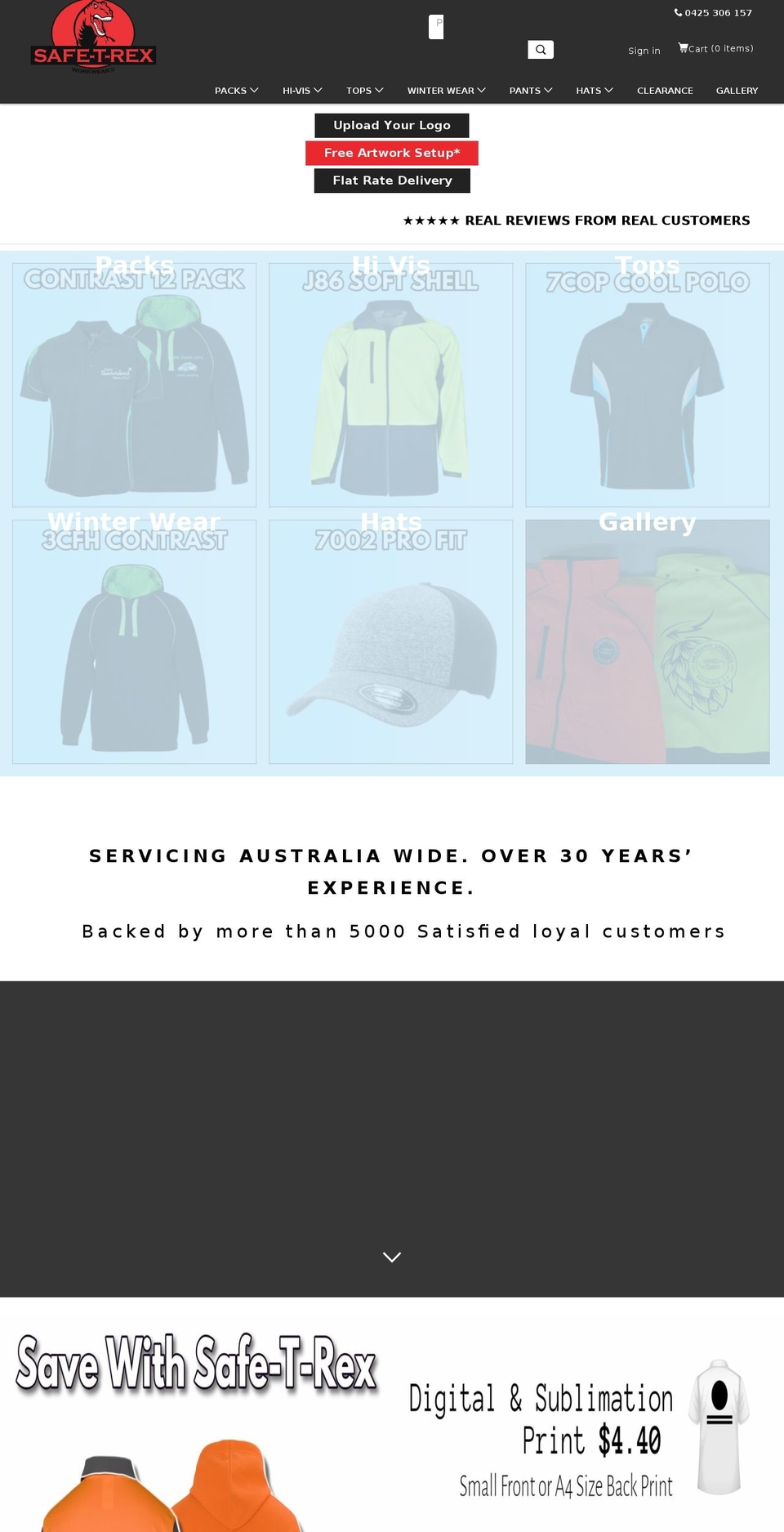 safetrex.com.au shopify website screenshot
