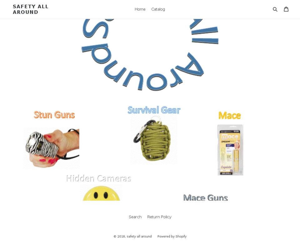 safetyallaround.com — Shopify storefront screenshot