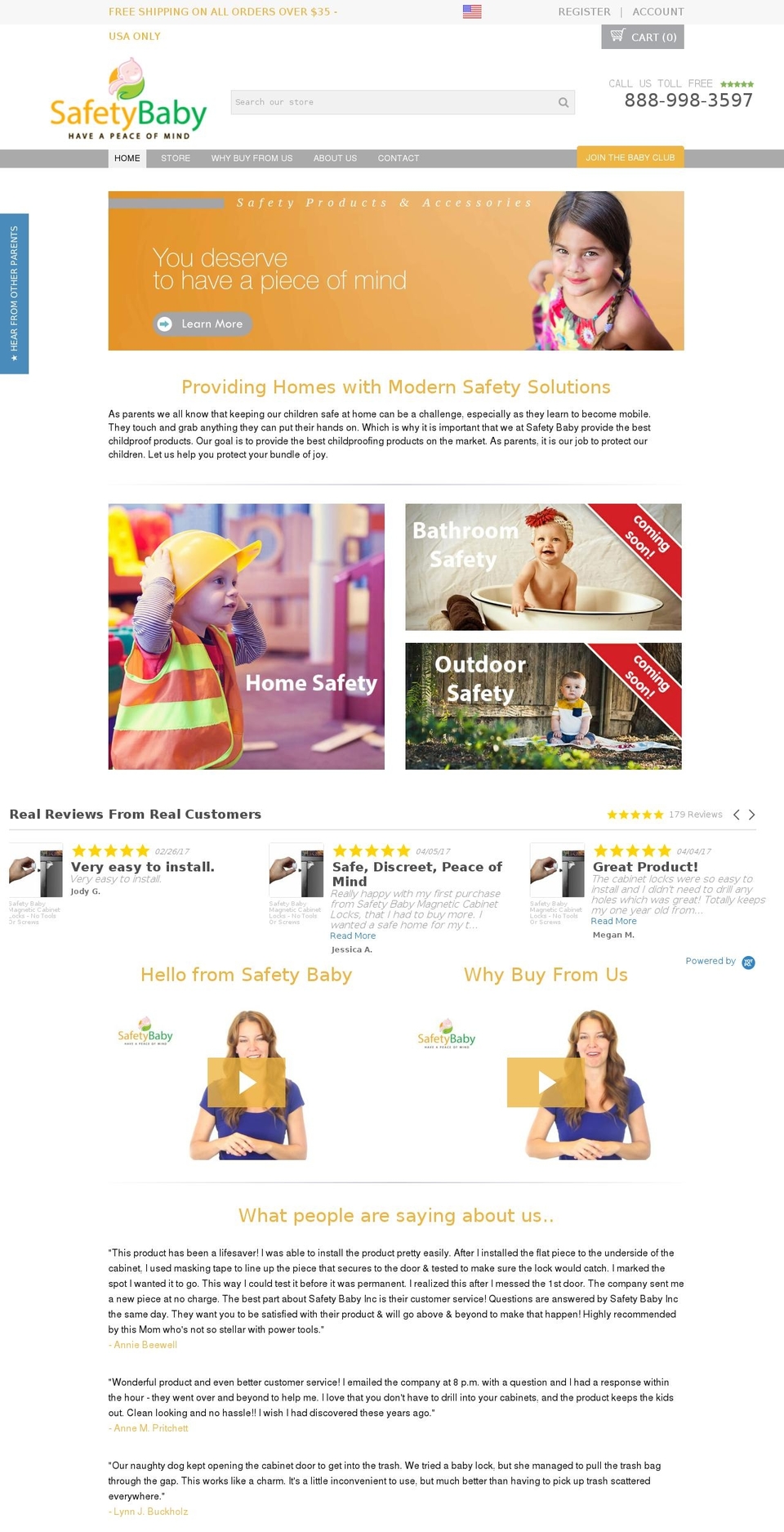 proven-profitable-theme-v8-8 Shopify theme site example safetybabyinc.com