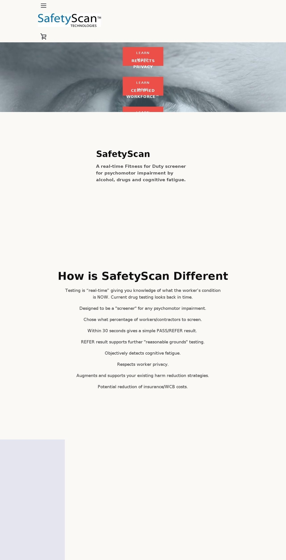 Copy of Narrative Shopify theme site example safetyscan-technologies.com