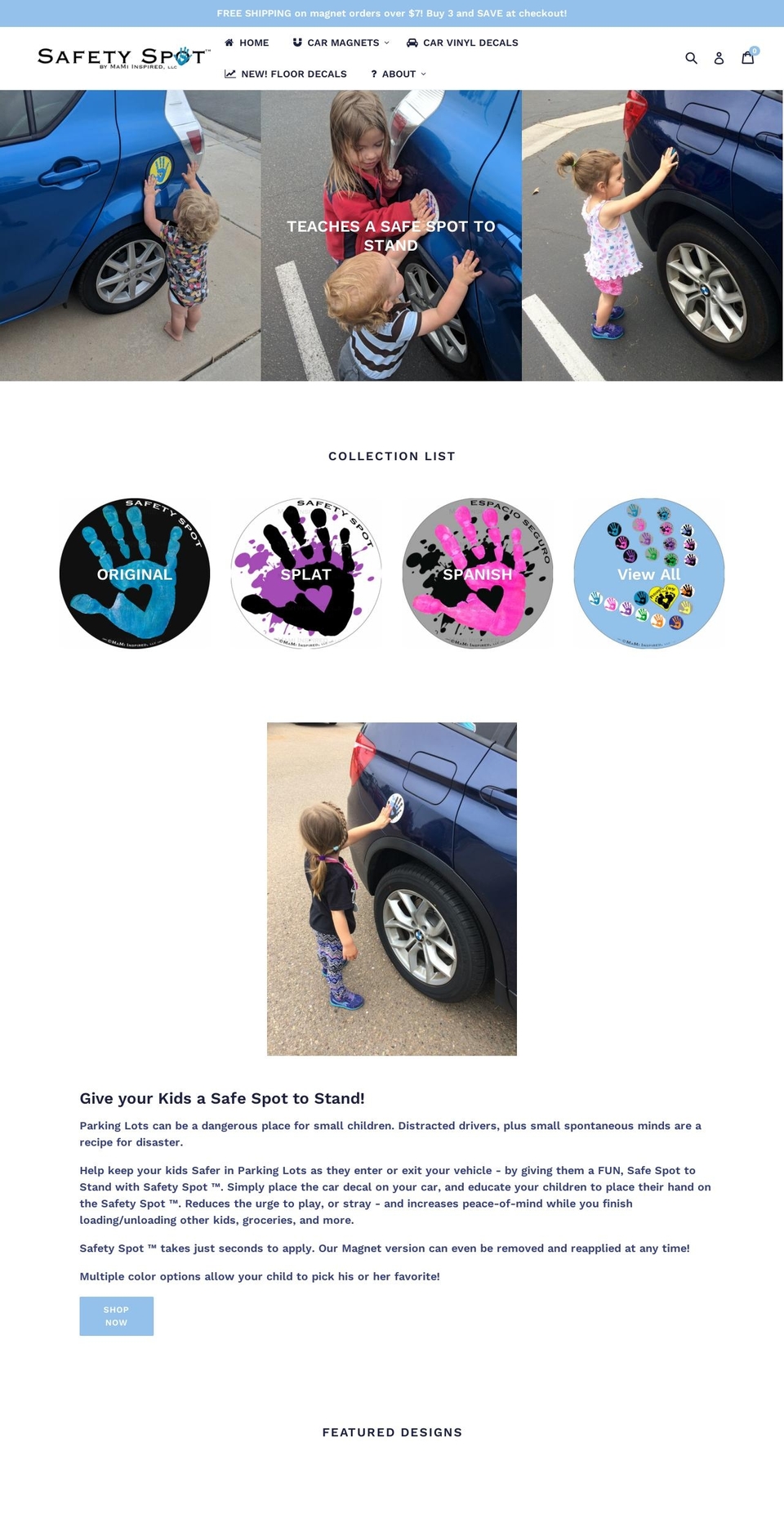 safetyspotmagnet.com — Shopify storefront screenshot