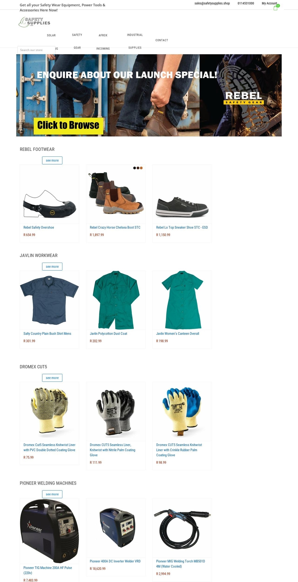 safetysupplies.shop shopify website screenshot