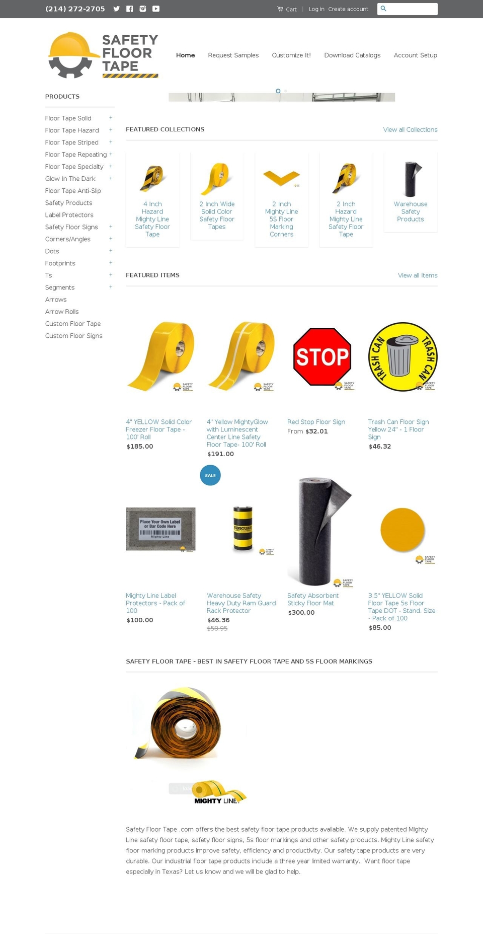 safetywarehouseproducts.com — Shopify storefront screenshot