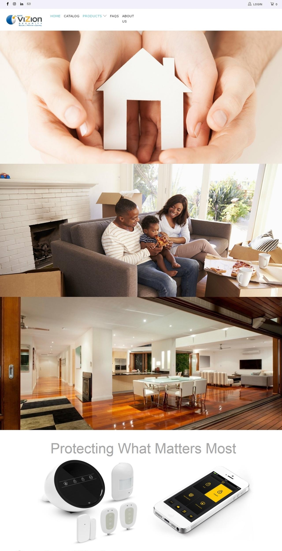 safevizion.com shopify website screenshot