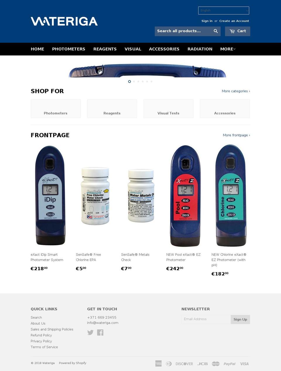 safewater.guru shopify website screenshot