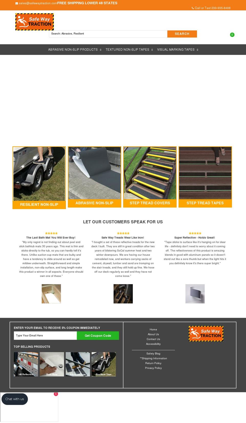 safewaytractionstore.com — Shopify storefront screenshot