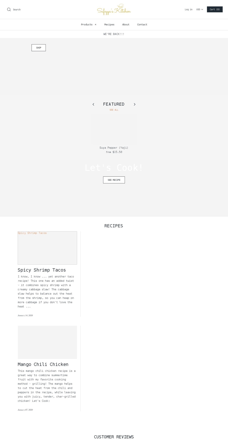 safeyyas.com — Shopify storefront screenshot