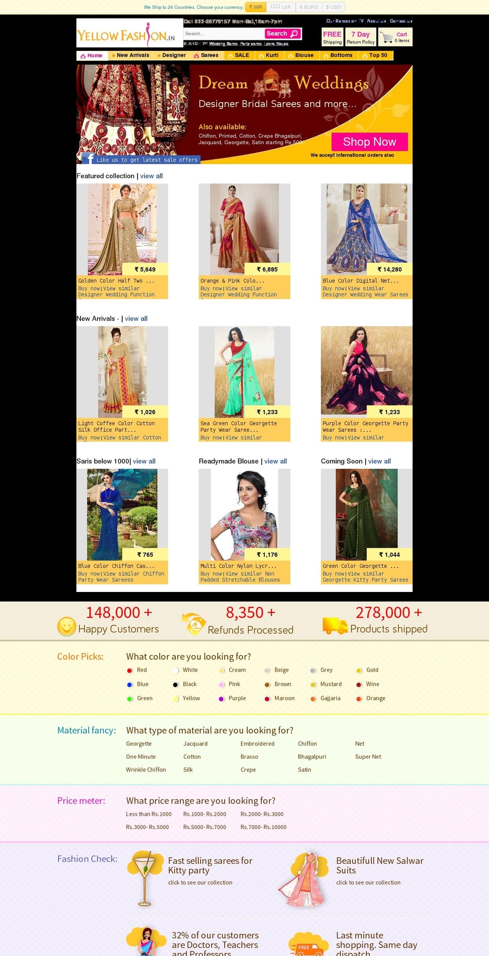 yellow-fashion-live Shopify theme site example saffronpartners.in