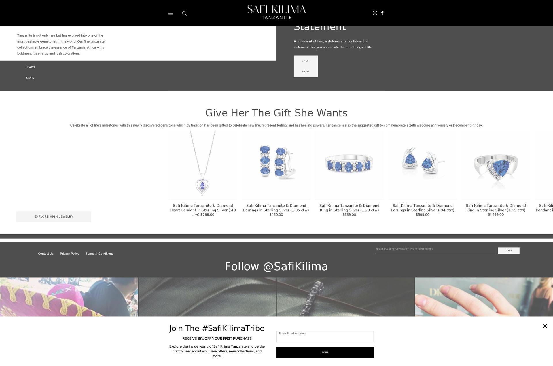 safikilima.com — Shopify storefront screenshot