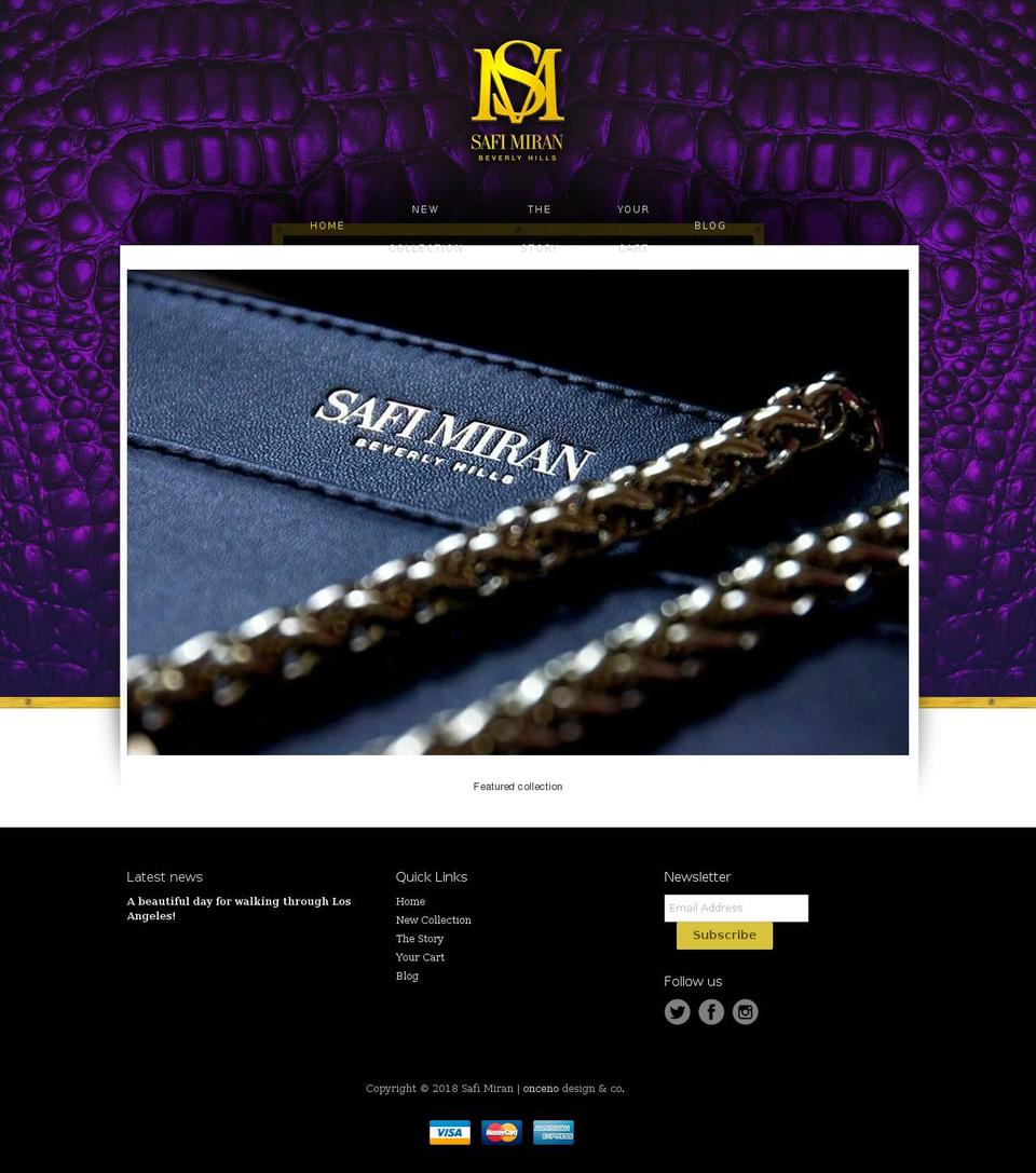 safimiran.com — Shopify storefront screenshot