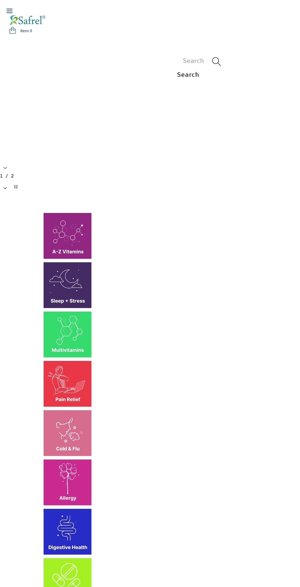 safrel.com shopify website screenshot