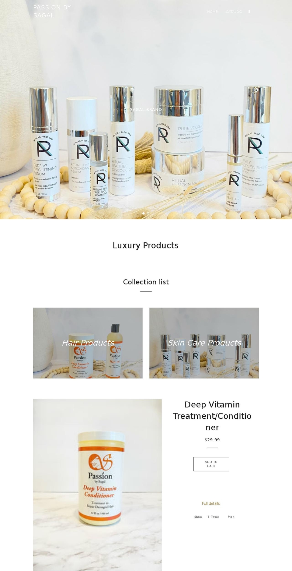 sagalbrand.com shopify website screenshot