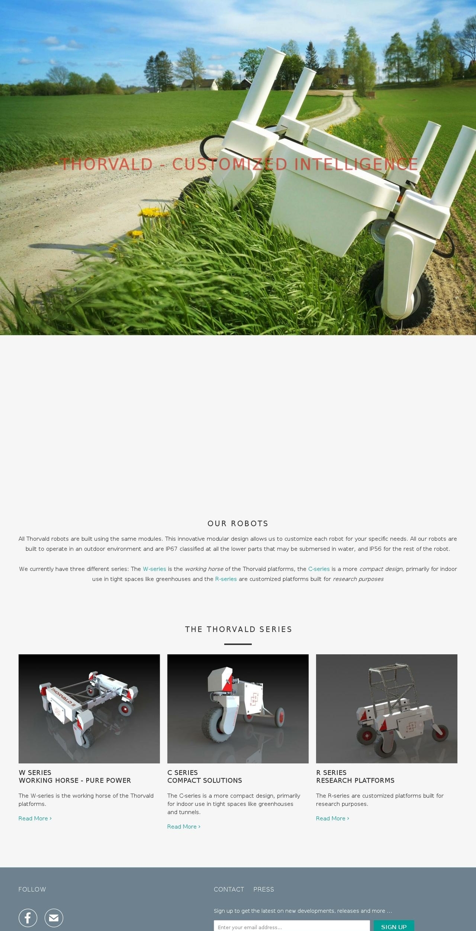 sagarobotics.com shopify website screenshot