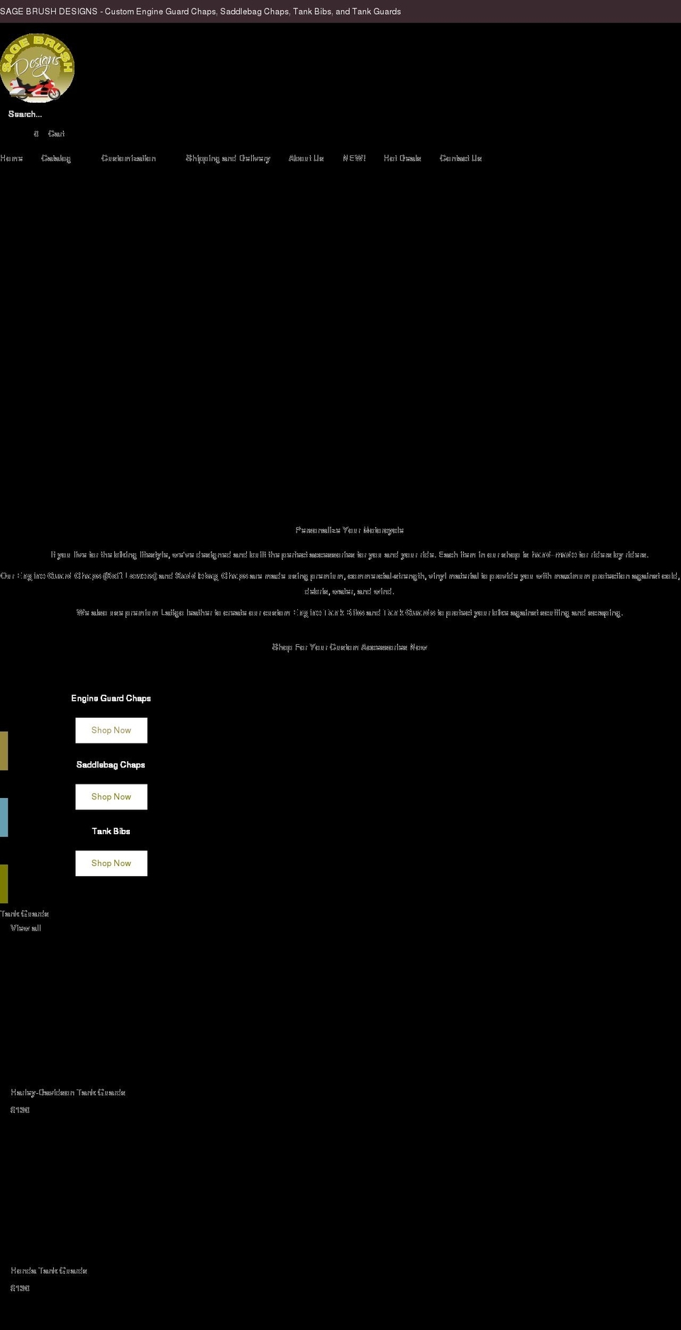 sagebrushdesigns.ca shopify website screenshot