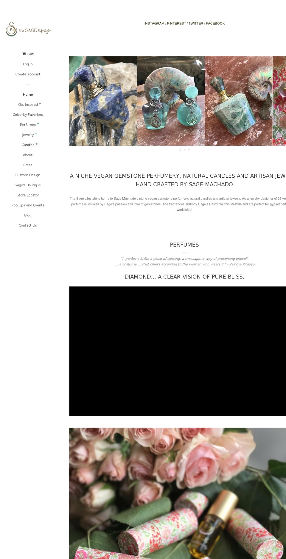 sagejewelry.com — Shopify storefront screenshot