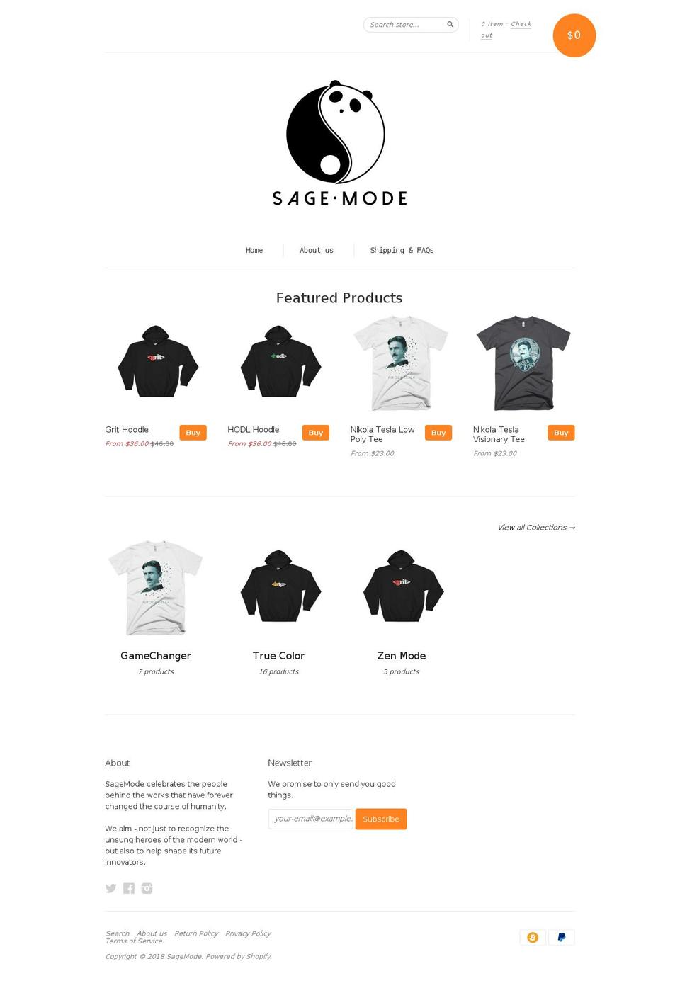 sagemode.org shopify website screenshot