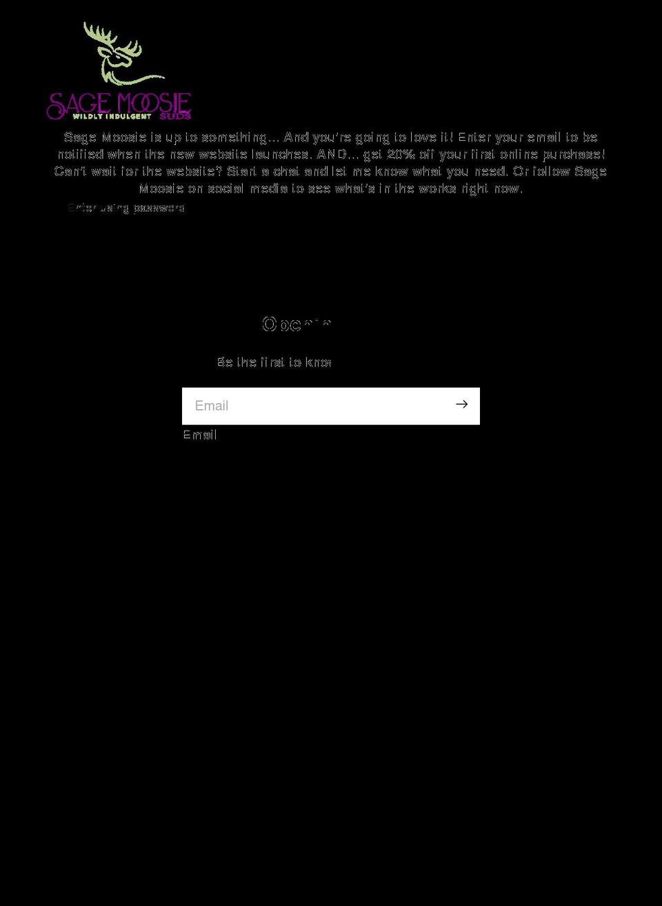 sagemoosie.com — Shopify storefront screenshot
