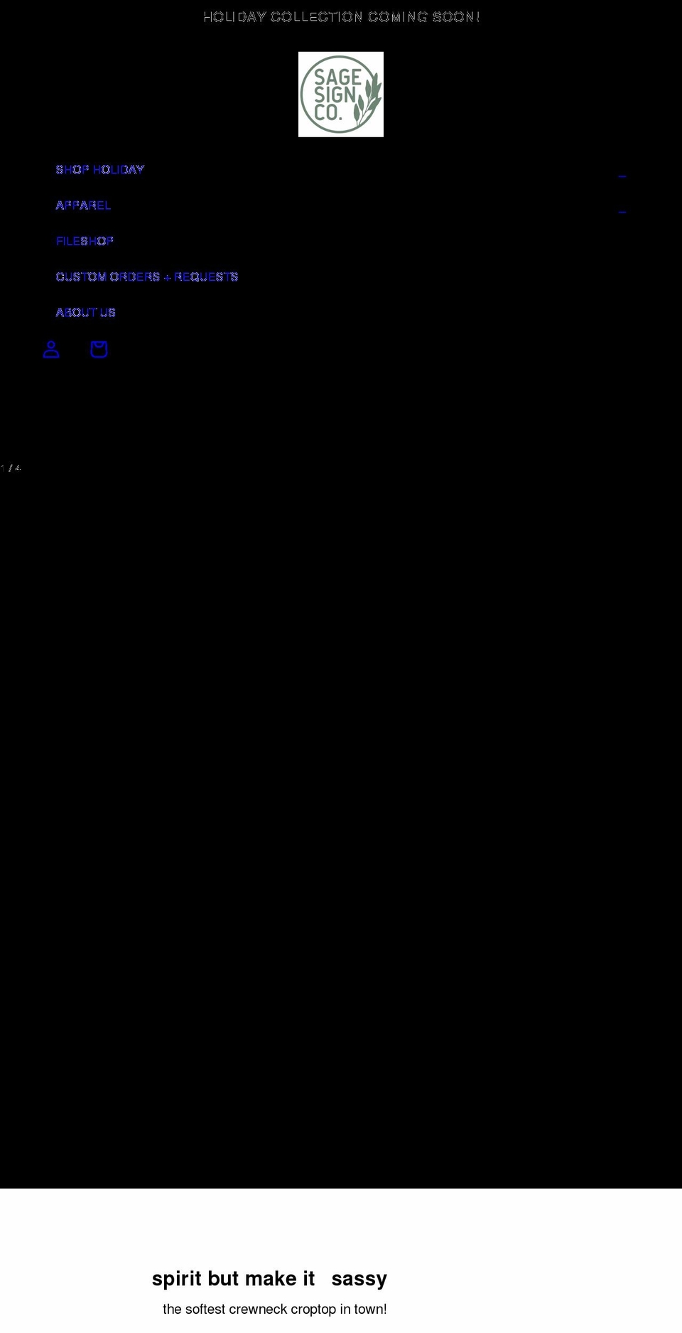 sagesignco.com shopify website screenshot