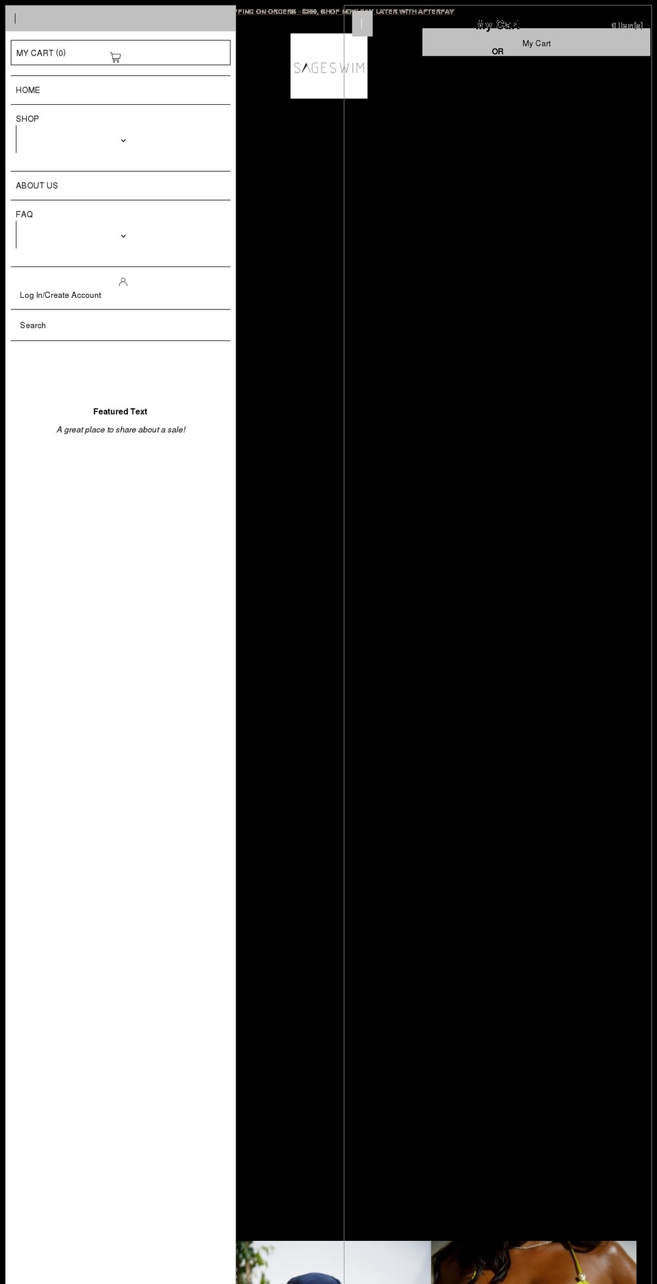 sageswm.com shopify website screenshot