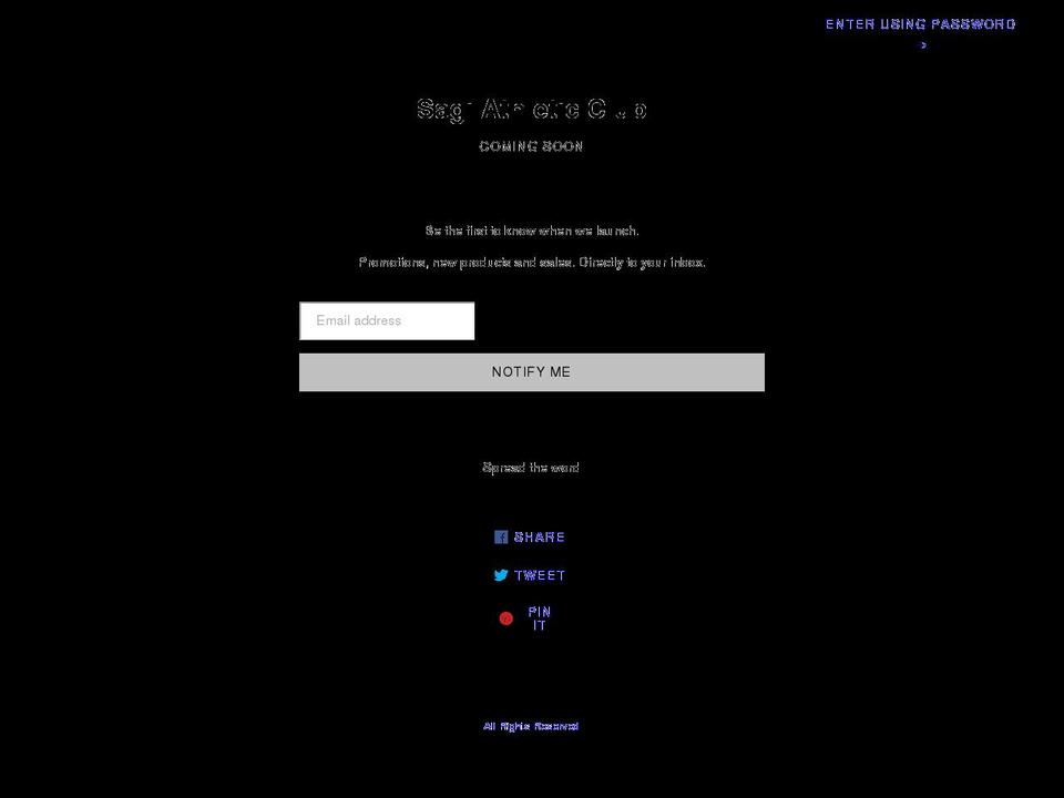 sagiathletics.com shopify website screenshot