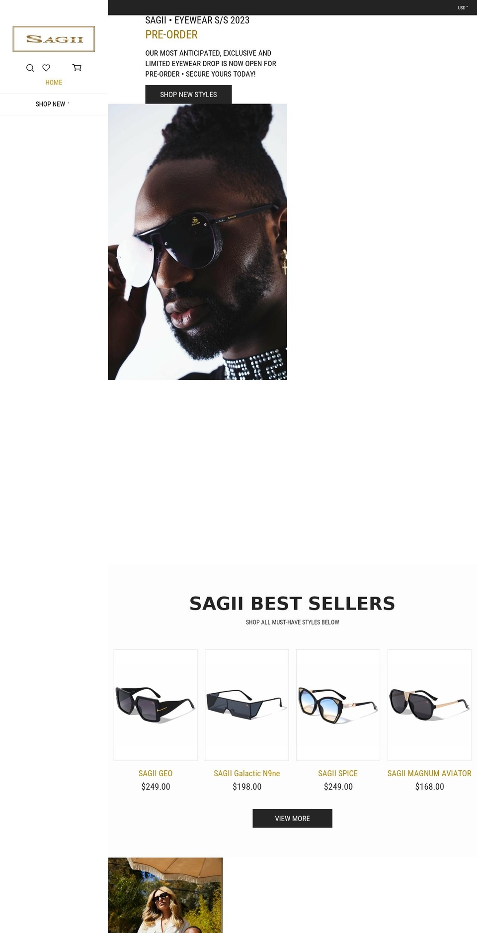 sagiistore.com shopify website screenshot