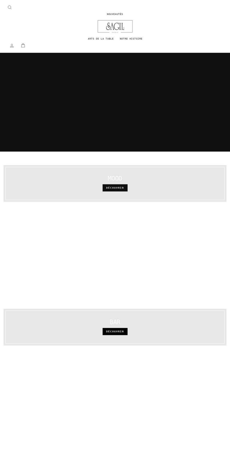 sagilparis.com shopify website screenshot