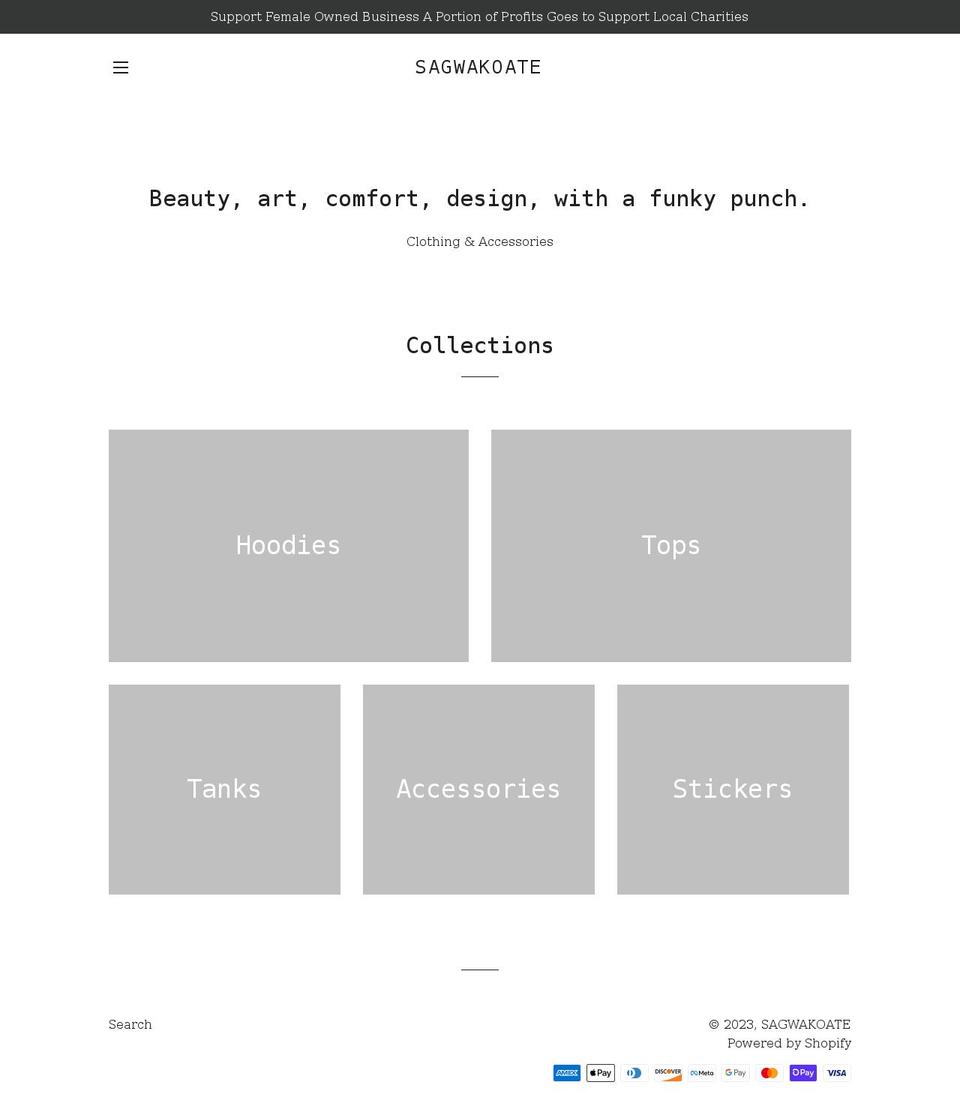 sagwakoate.com shopify website screenshot