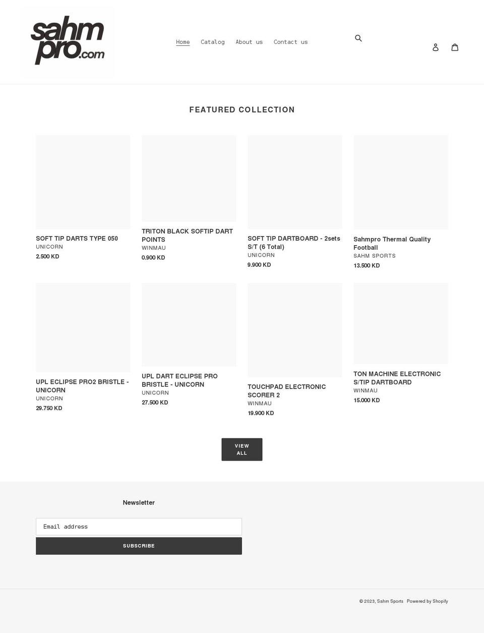 sahmpro.com shopify website screenshot