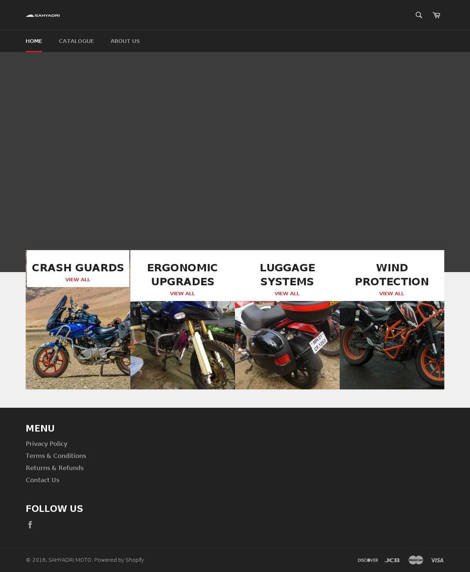 sahyadrimoto.net shopify website screenshot