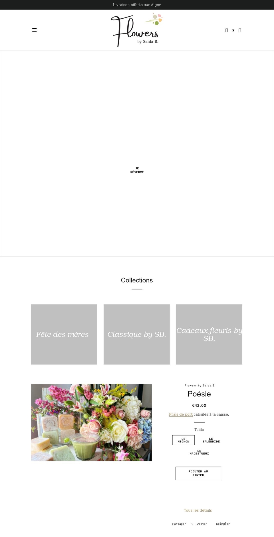 saidab.store shopify website screenshot