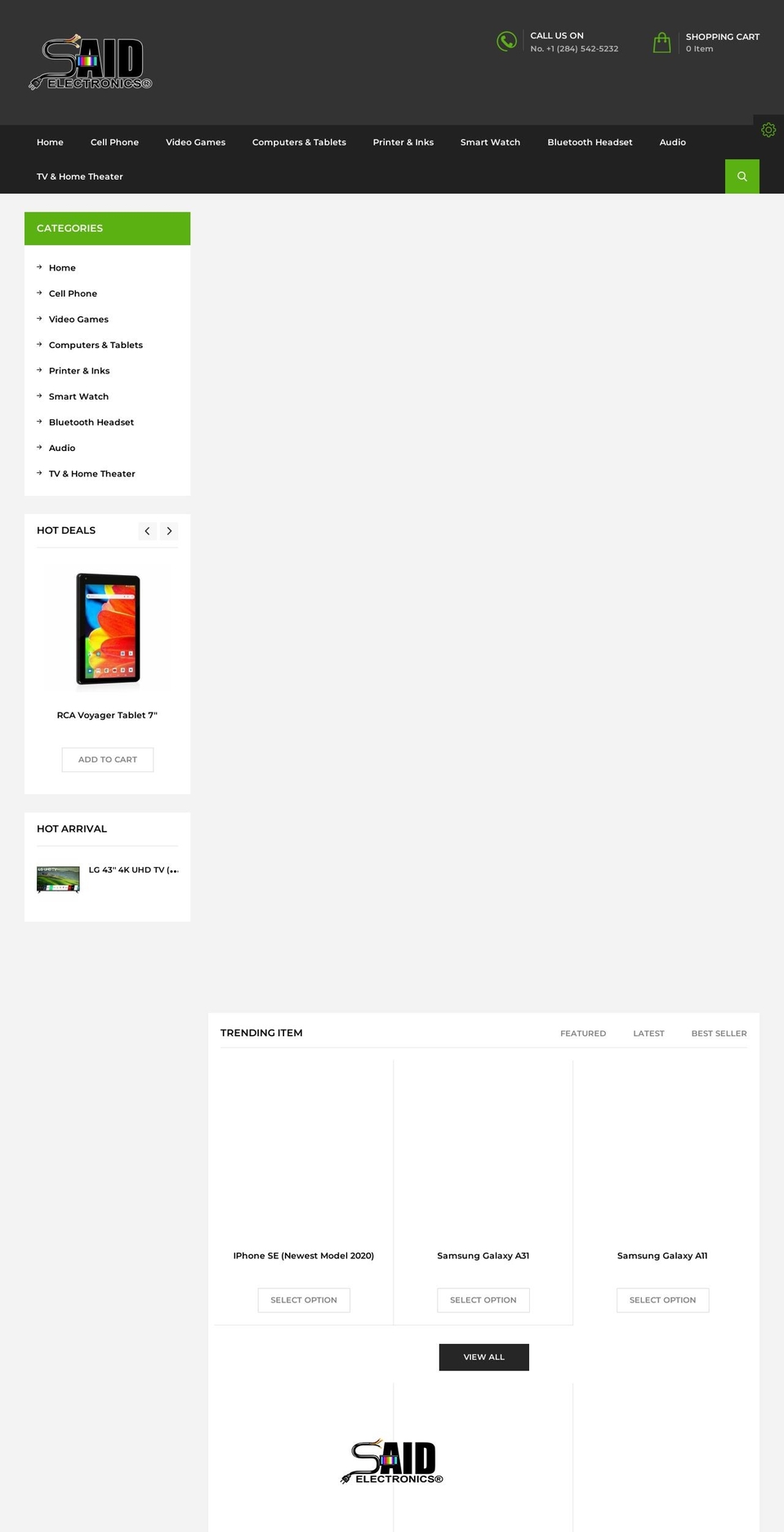 saidelectronics.com shopify website screenshot