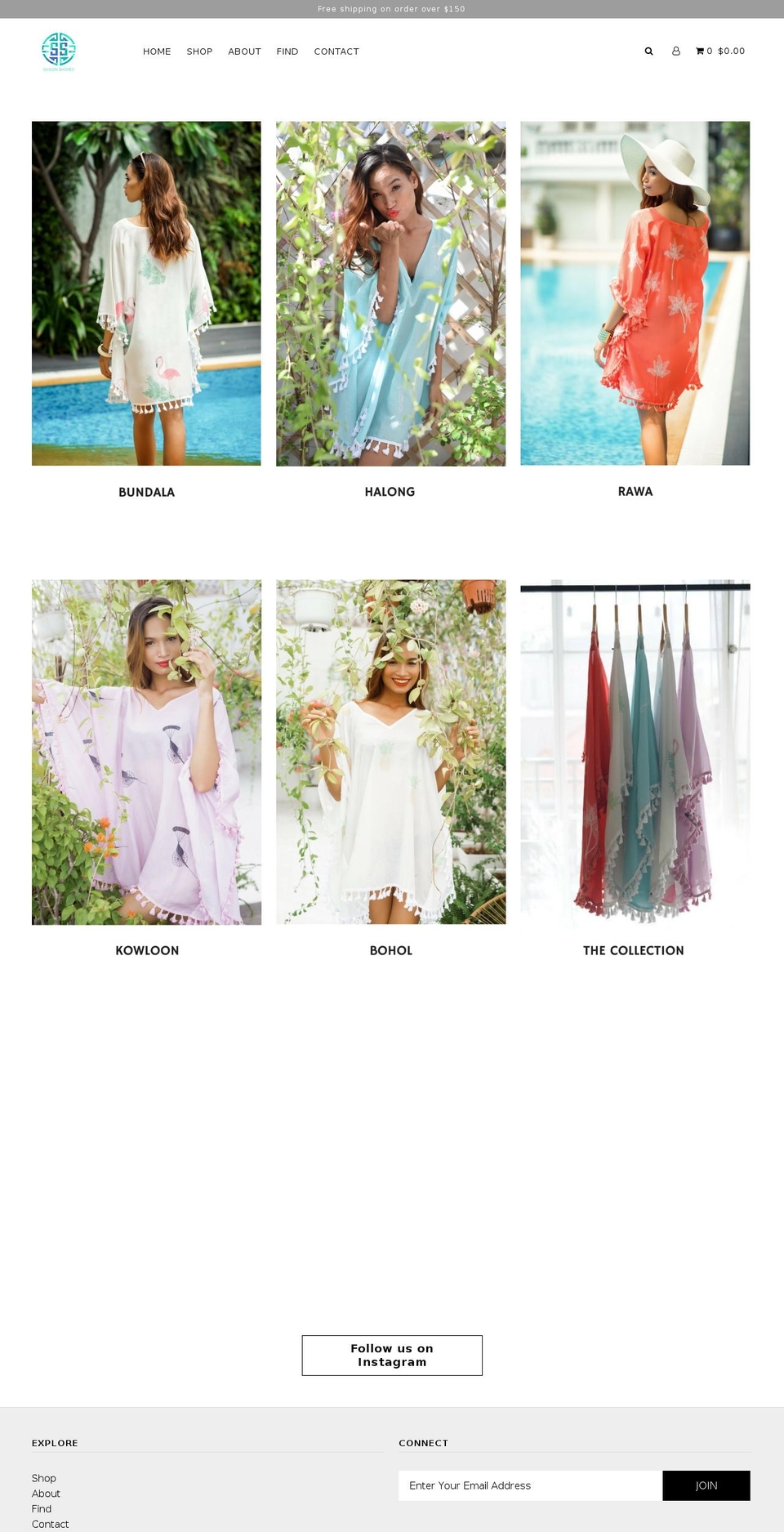 saigonshores.com — Shopify storefront screenshot