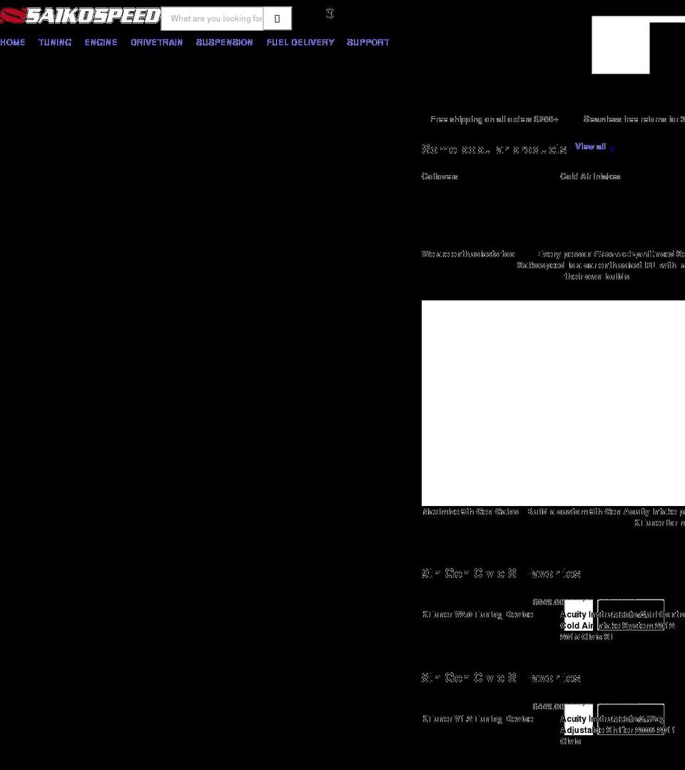 saikospeed.com shopify website screenshot