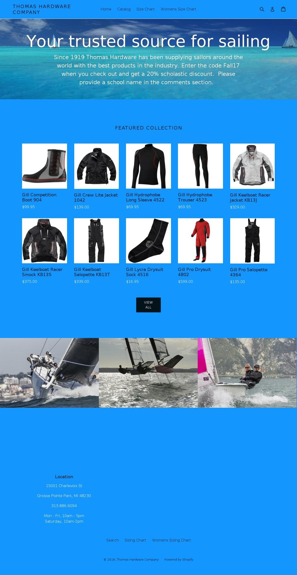 saildry.com — Shopify storefront screenshot