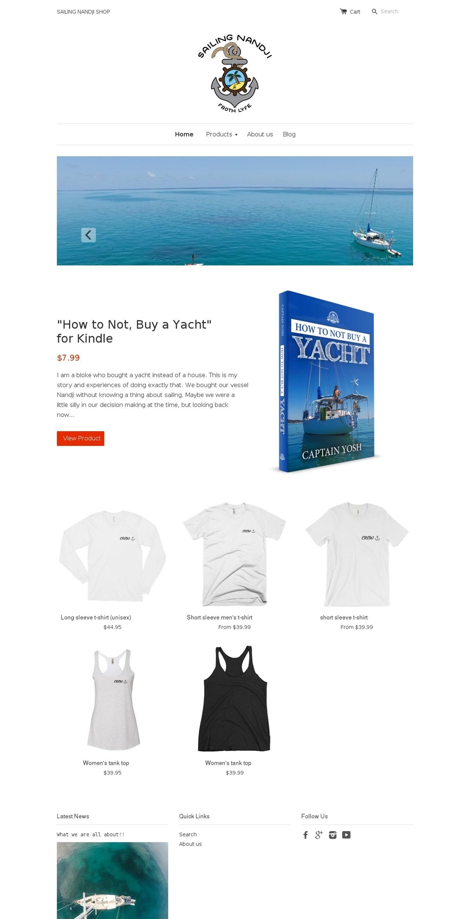 sailingnandji-shop.com shopify website screenshot