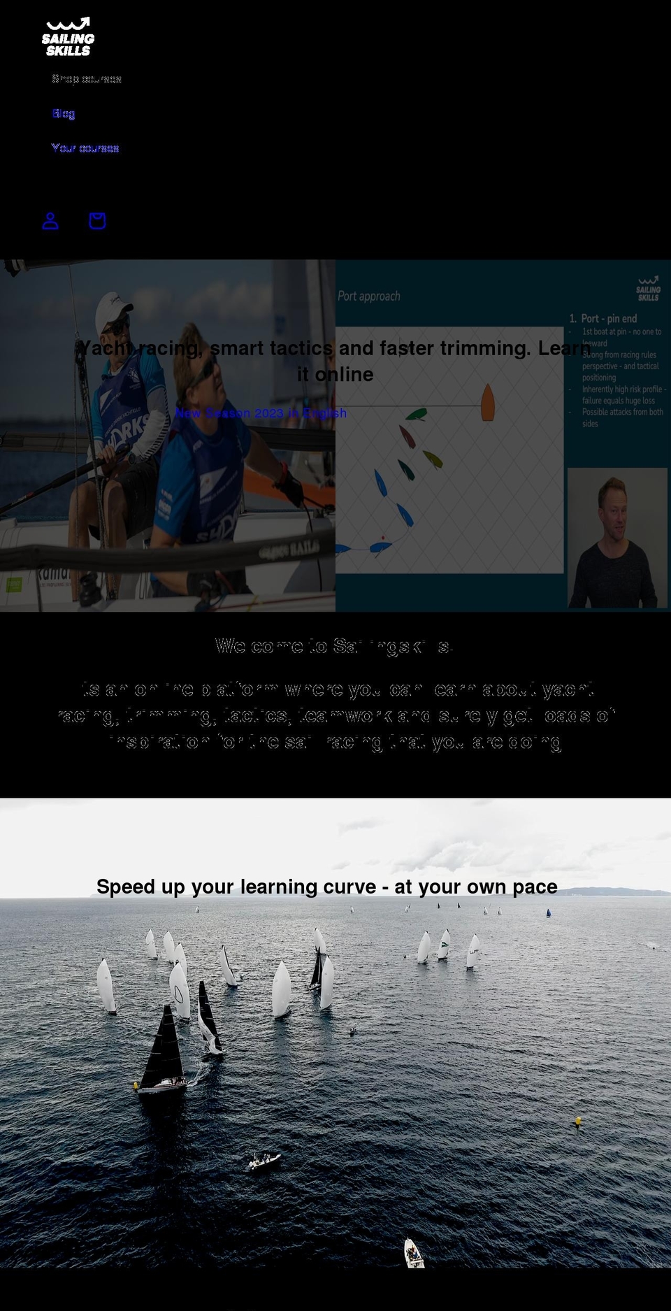 sailingskills.com shopify website screenshot