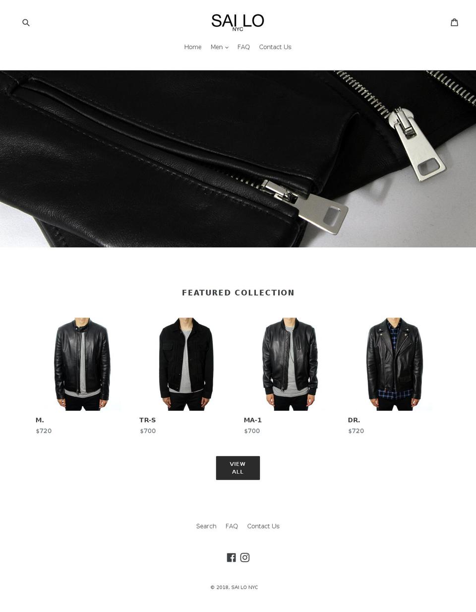 sailonyc.com shopify website screenshot